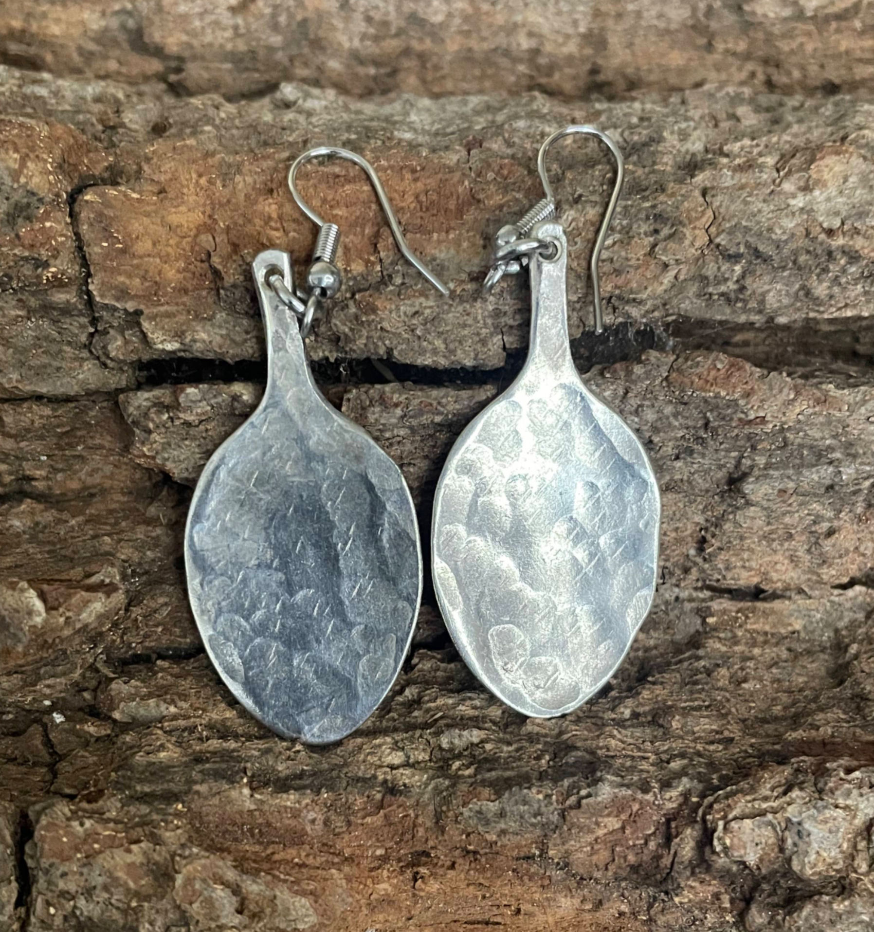Hammered Sugar Tong EarRings