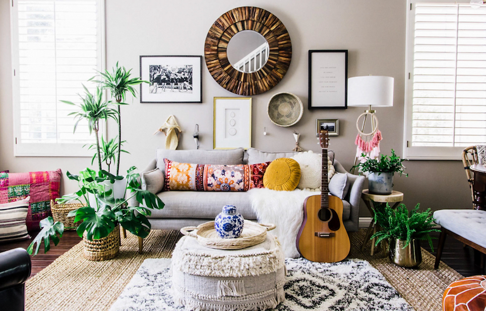 living room furniture boho style