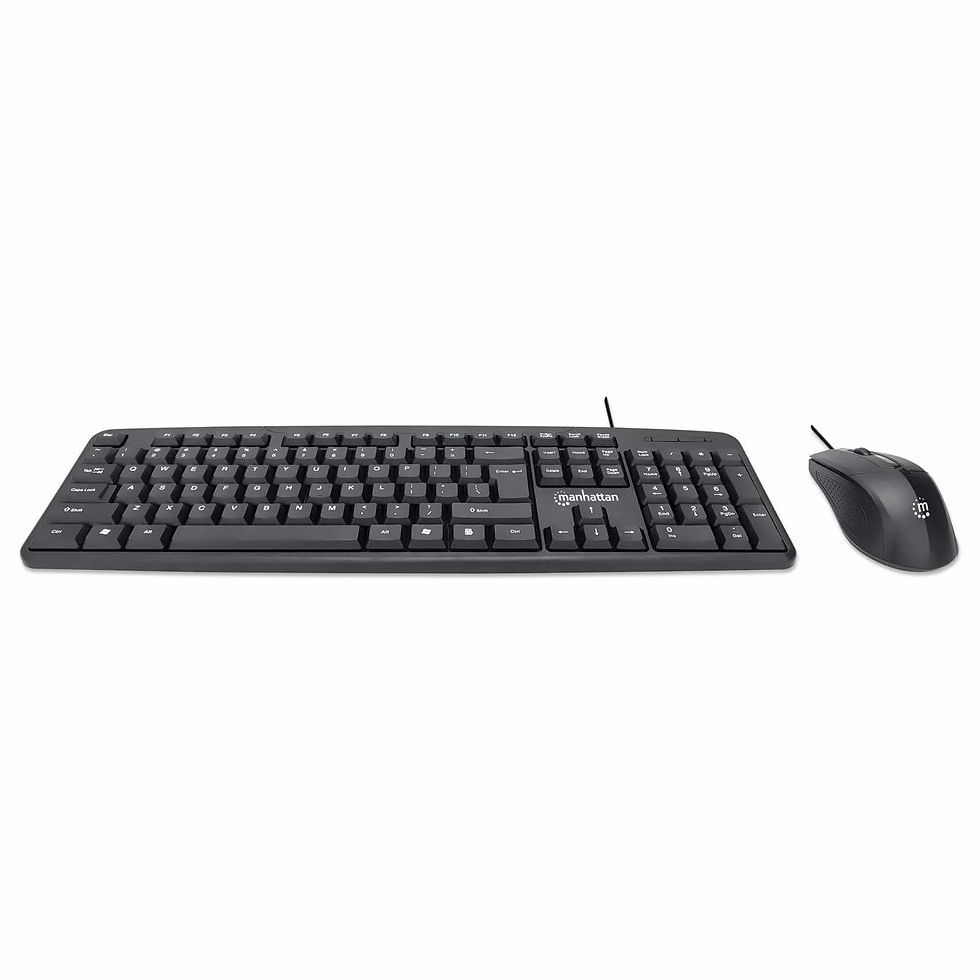 Miniatura: KIT TECLADO Y MOUSE MANHATTAN ALAMBRICO USB 178464