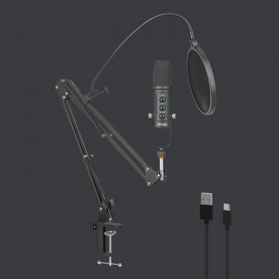 Miniatura: Yeyian Microfono Condensador Kit para Streaming Agile NL, Negro – Modelo YSA-UCH