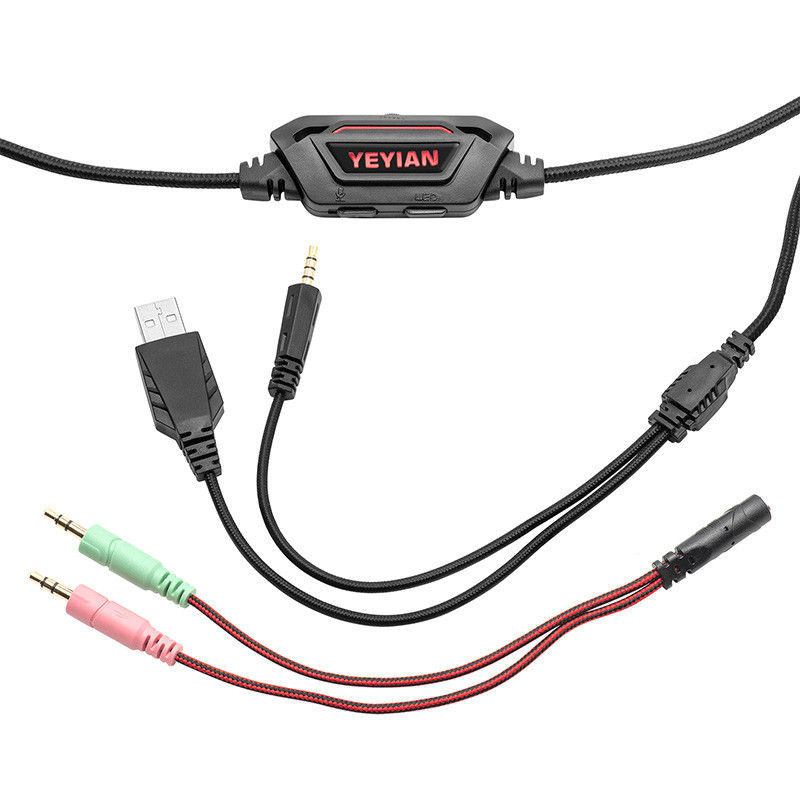 Miniatura: DIADEMA GAMER YEYIAN YDV-33403 VICIOUS USB, 3.5MM, RGB, OMNI,MICRO, NEGRO
