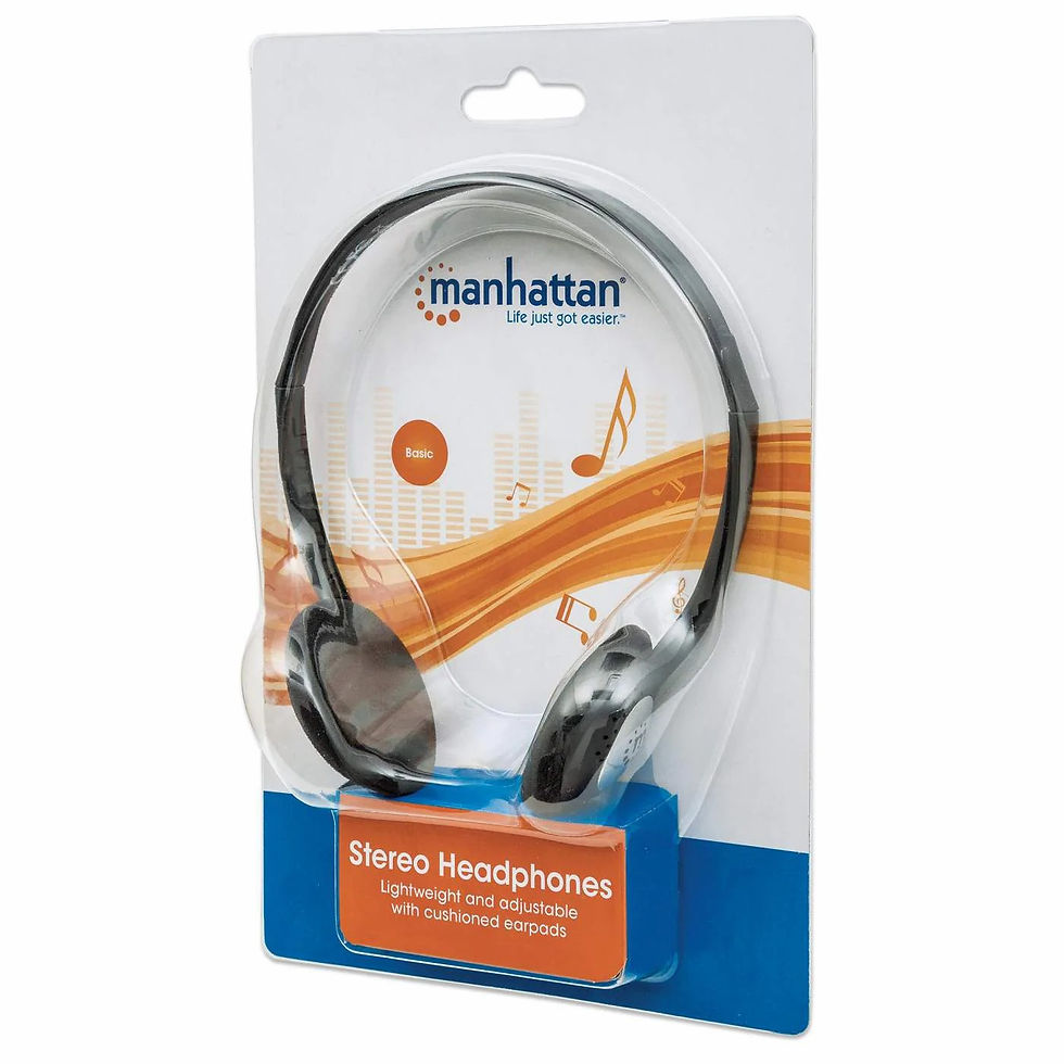 Miniatura: DIADEMA MANHATTAN ESTEREO/3.5 MM AJUSTABLES