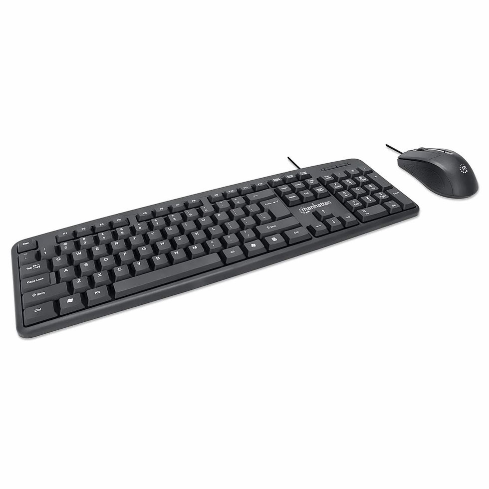 Miniatura: KIT TECLADO Y MOUSE MANHATTAN ALAMBRICO USB 178464