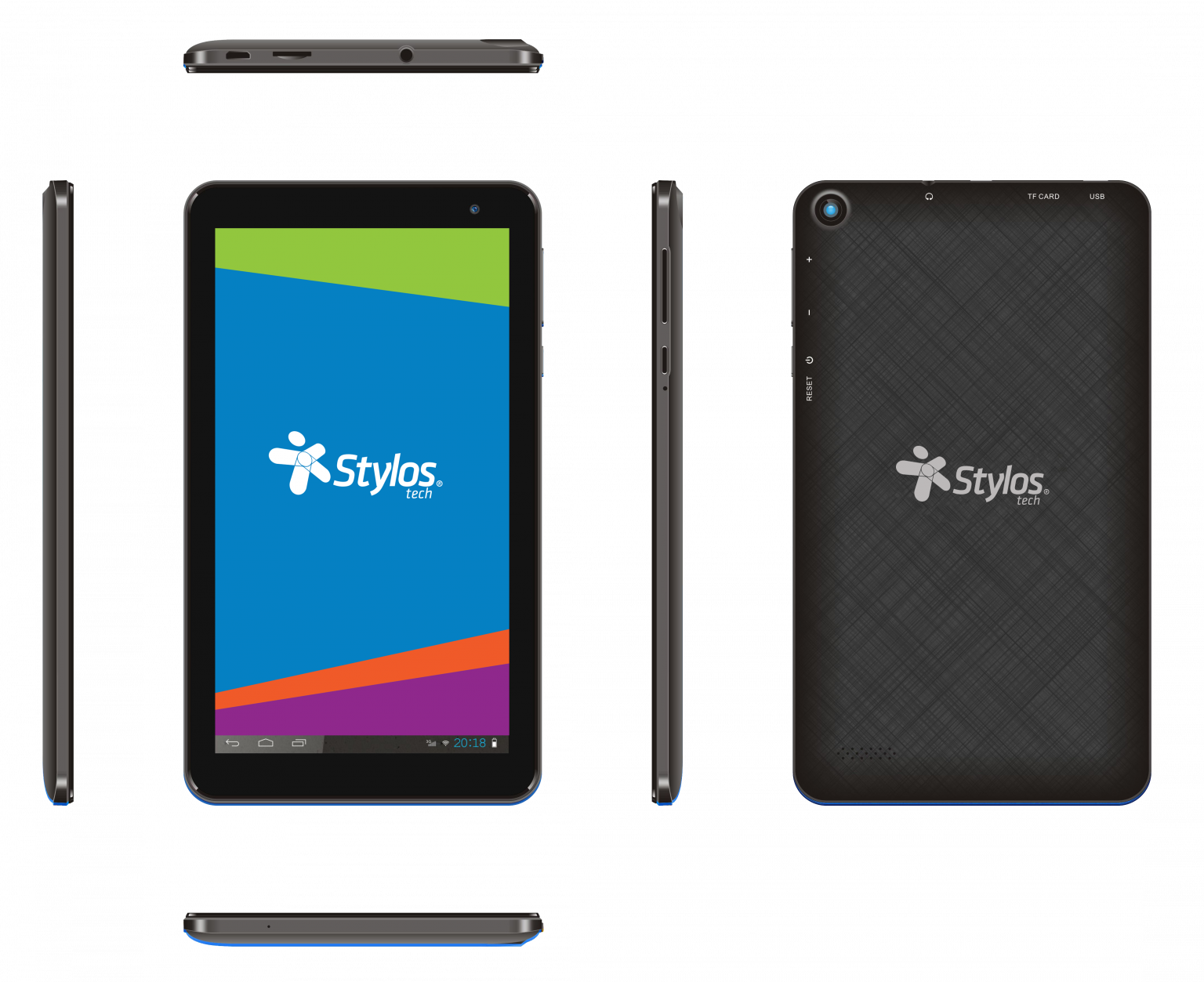 TABLET STYLOS TARIS QUAD CORE 16 GB RAM 1GB 7 ANDROID 11 NEGRO