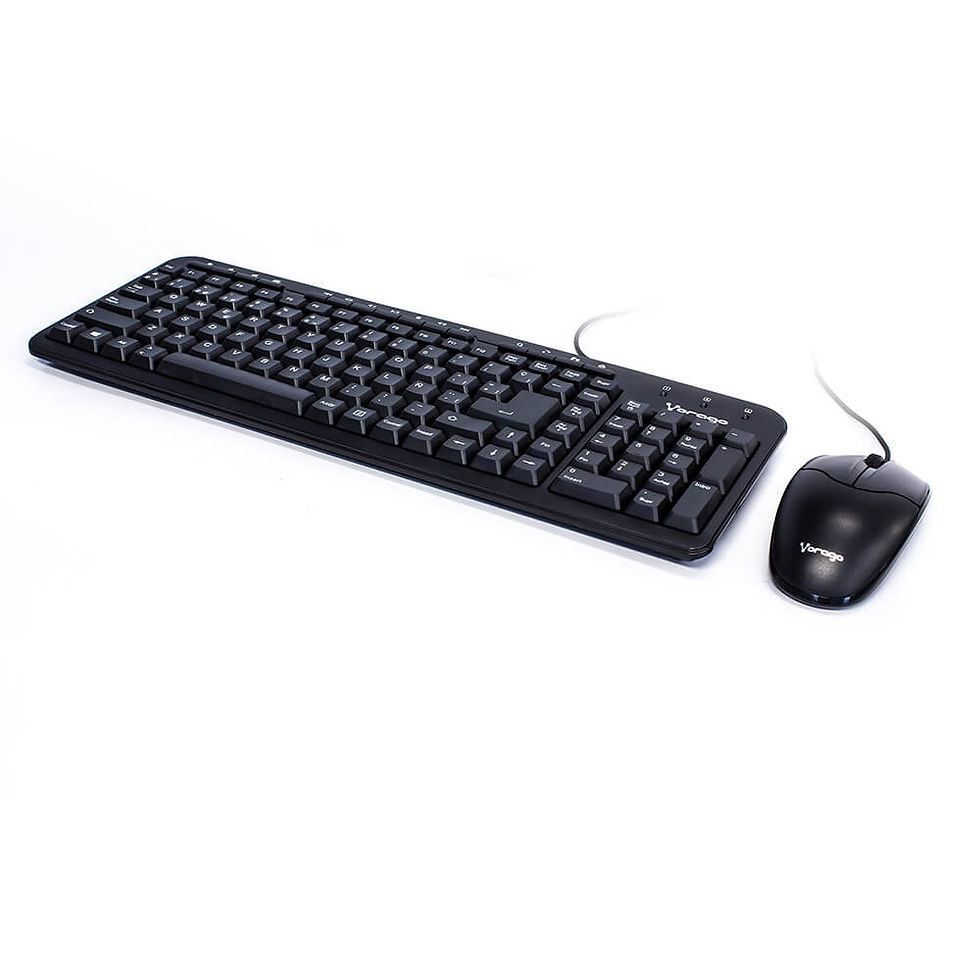 Miniatura: KIT VORAGO KM-105 TECLADO Y MOUSE ALAMBRICO MULTIMEDIA USB