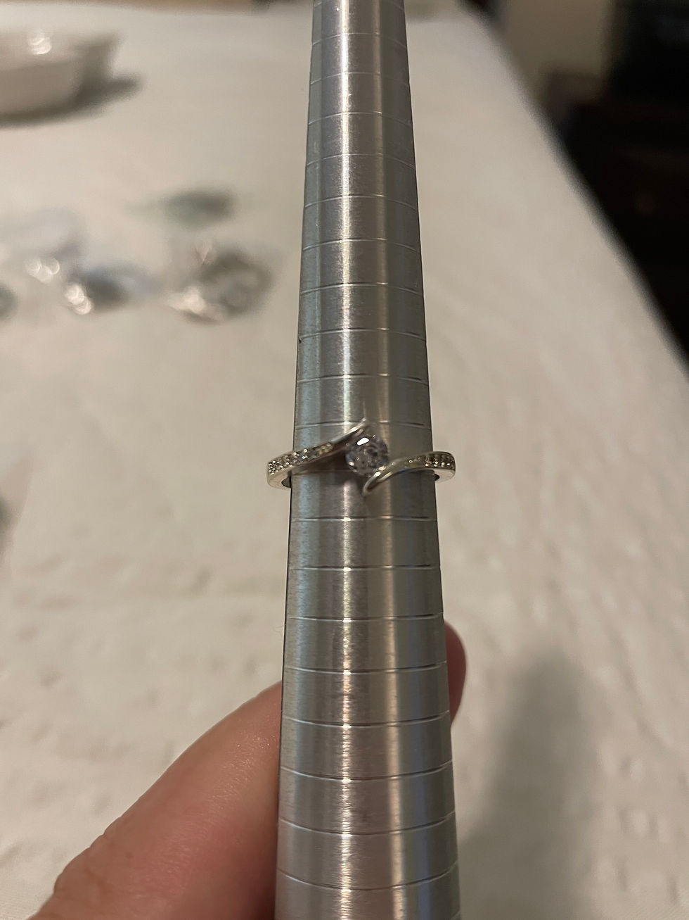 Thumbnail: Free Floating Crystal Ring