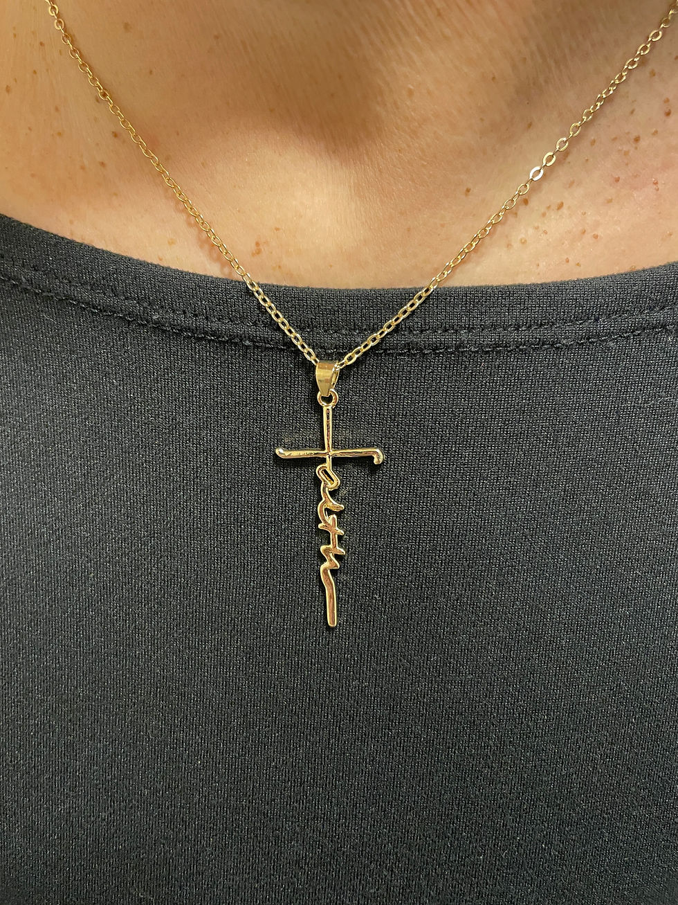 Thumbnail: "Faith" Cross Necklace
