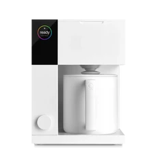 modern white coffee maker image for ecommerce