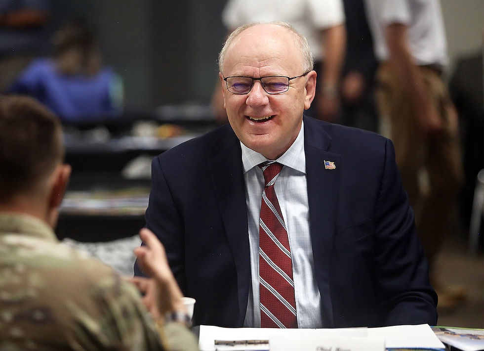 City Manager Chuck Potucek during the annual Spotlight Breakfast Tuesday