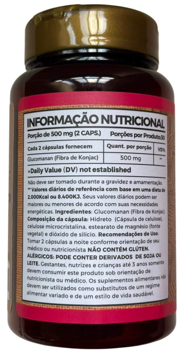 Miniatura: GLUCOMANAN 500MG 60 CAPS MULTIVITTA