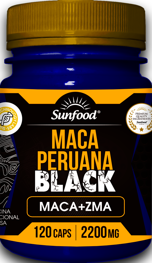 MACA PERUANA BLACK 2200MG 120 CAPS SUNFOOD CLINICAL