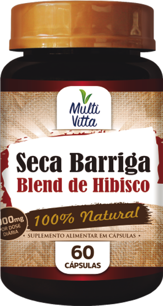 SECA BARRIGA BLEND DE HIBISCO 1000MG 60 CAPS MULTIVITTA