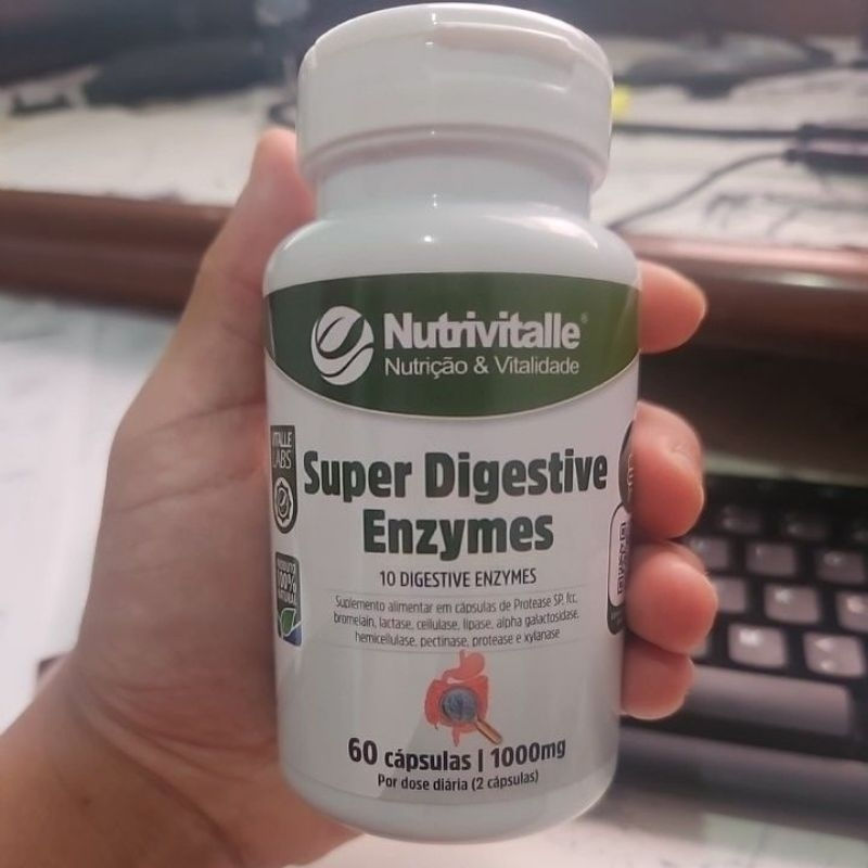 Miniatura: SUPER DIGESTIVE ENZYMES 1000MG 60CAPS NUTRIVITALLE