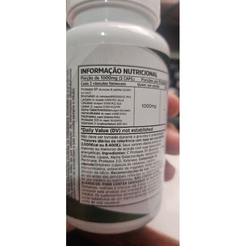 Miniatura: SUPER DIGESTIVE ENZYMES 1000MG 60CAPS NUTRIVITALLE