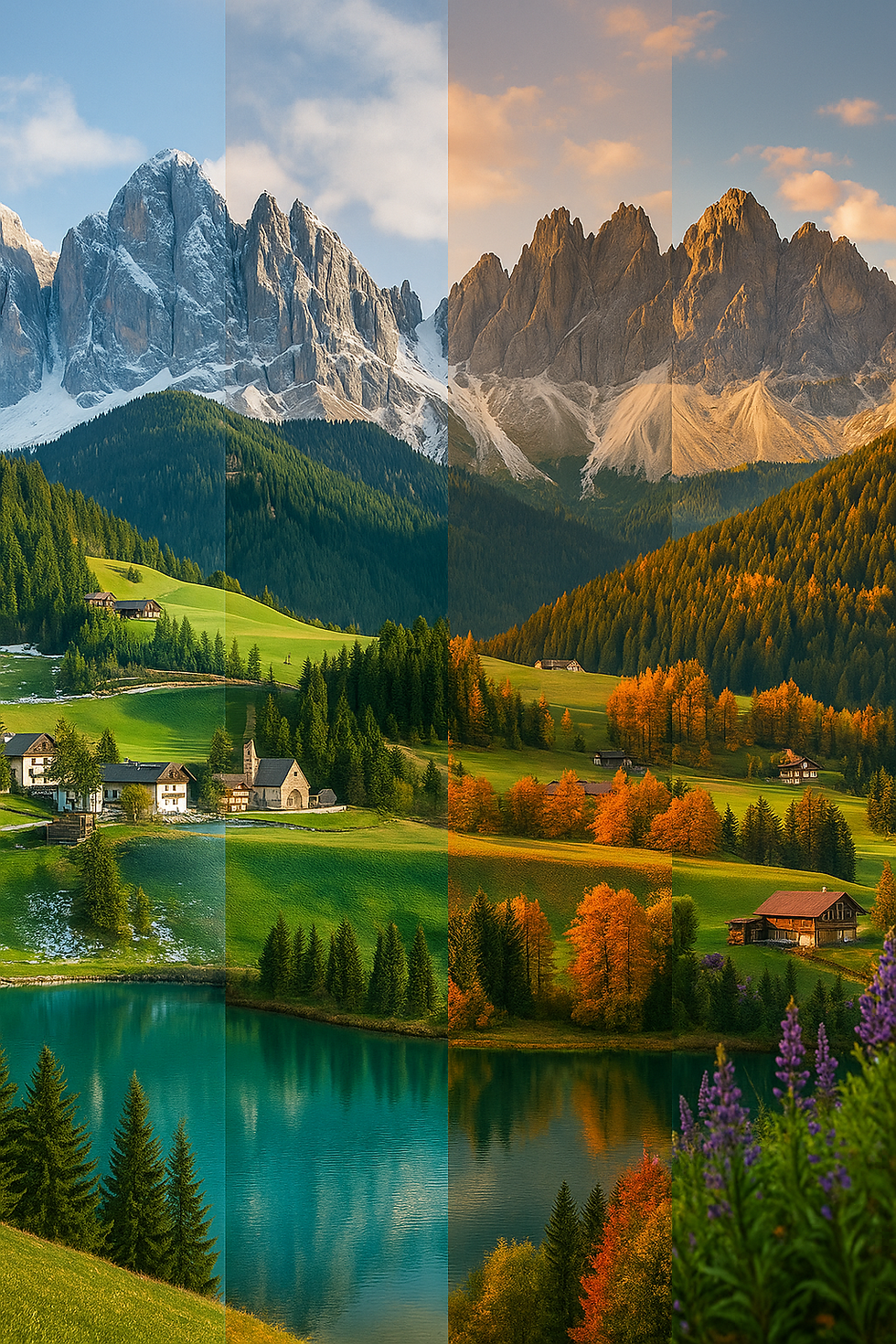 Le Dolomiti in ogni stagione