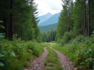 Strada forestale in Val di Fiemme