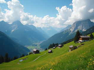 Panorama sulla Val di Fiemme