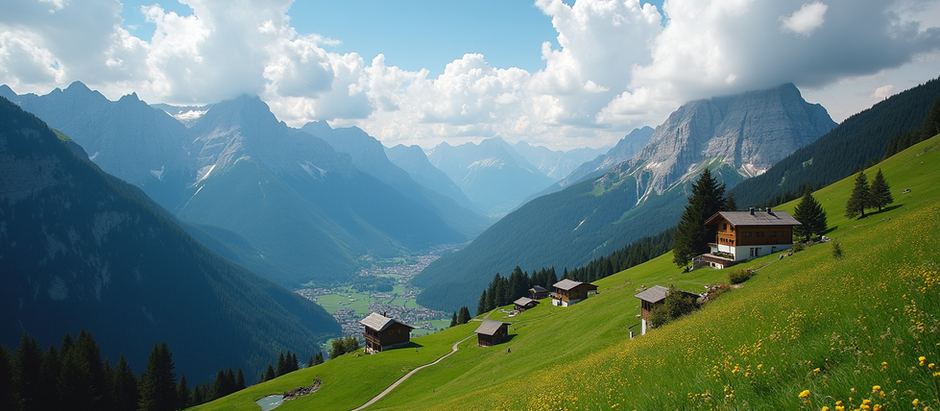 Panorama sulla Val di Fiemme
