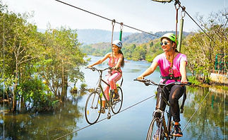 Sky cycling in Dandeli
