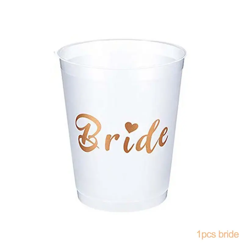 Miniatyrbild: Team Bride plastmuggar i olika varianter