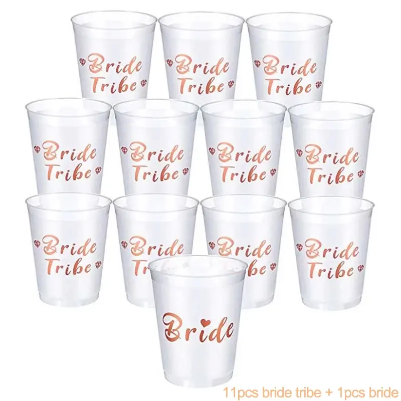 Miniatyrbild: Team Bride plastmuggar i olika varianter