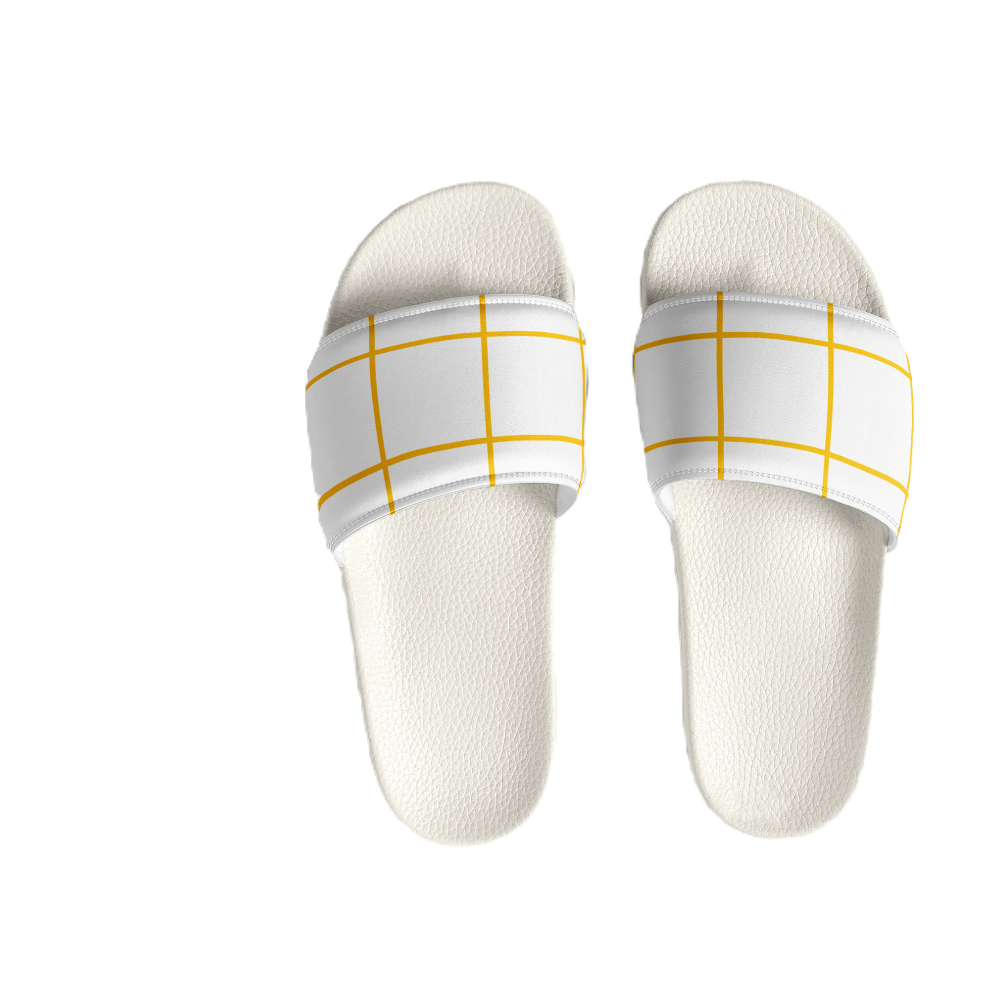 Yellow and White Striped Slides