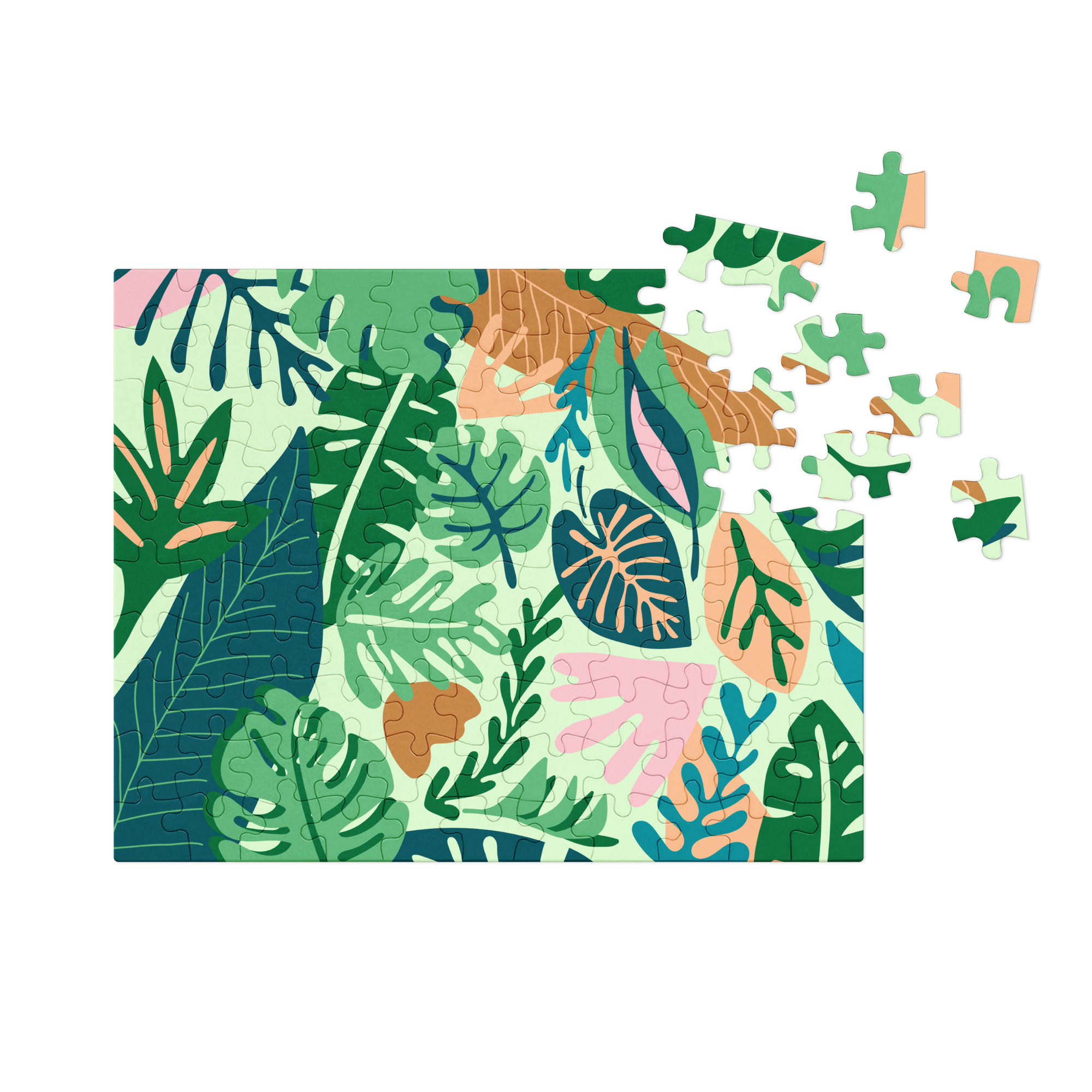 Jigsaw puzzle with tin