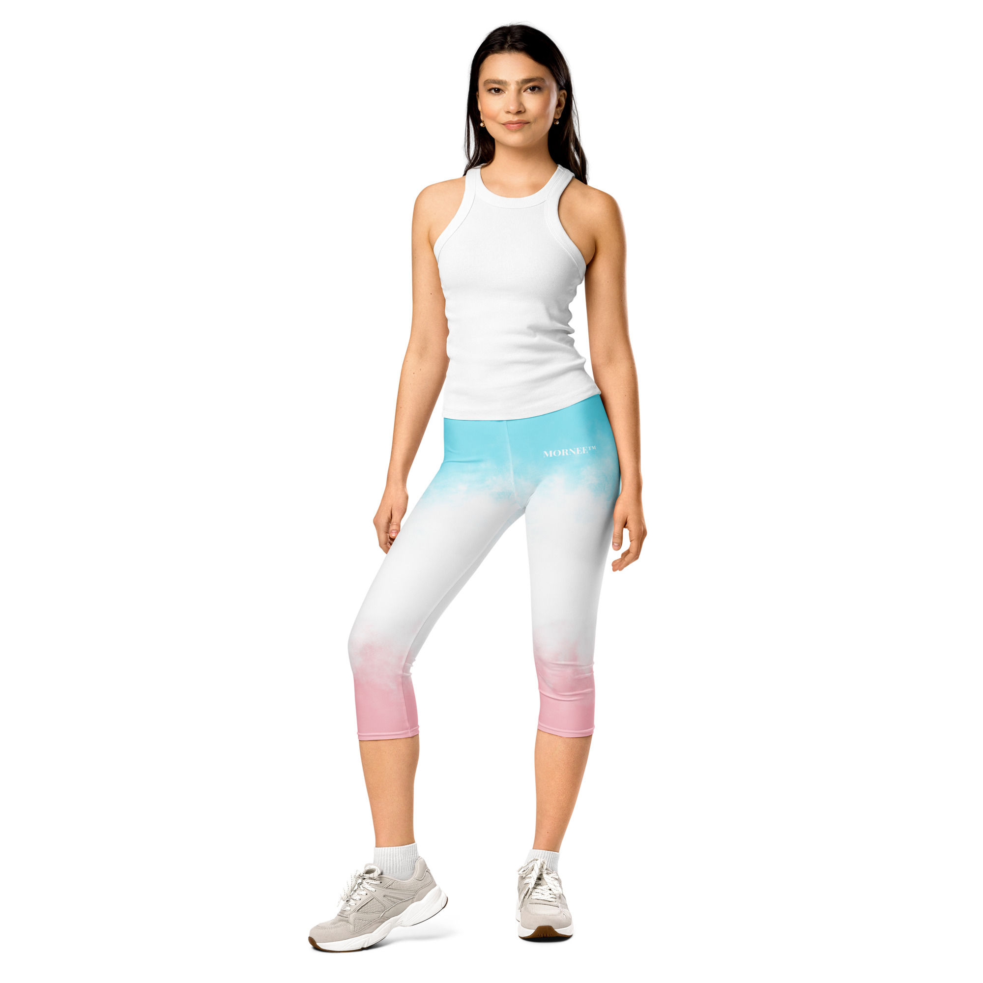 Pastel Ombre Capri Leggings