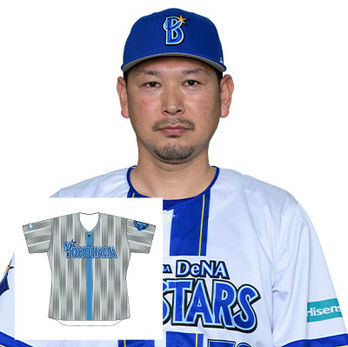 #72 靍岡 賢二郎コーチ 直筆サイン入り交流戦ビジターユニフォーム(着用・直筆サイン入り)