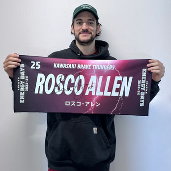 #25 ロスコ・アレン選手 実使用直筆サイン入り KAWASAKI ENERGY DAYS 2023-24ユニフォーム+選手名タオル
