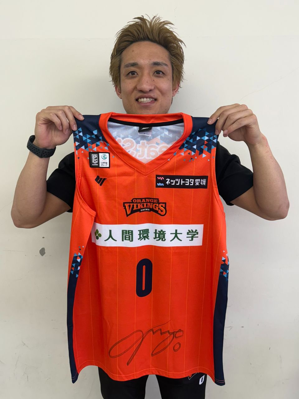 Ｂ・エスピノース、オレンジの枝、超希少、新品額付、状態良好 愛媛オレンジバイキングス2024-25SEASON サンクスオークション