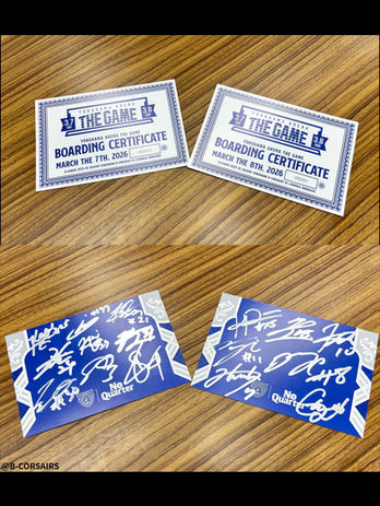 「YOKOHAMA ARENA THE GAME」開催記念 乗船証明書2枚セット