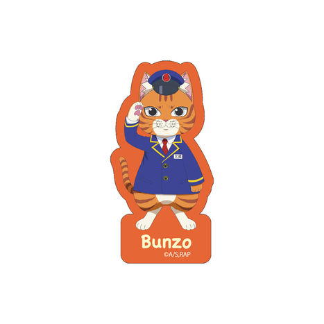 ラーメン赤猫 駅員ver ダイカットステッカー 文蔵