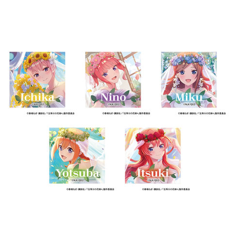 ウェディングドレス トレーディングスクエア缶バッジセット(5個入)