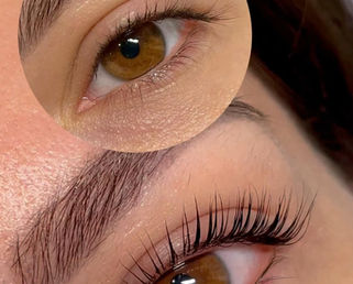 Lash lifting treatment in Rotterdam using Korean technique for lifted and separated lashes