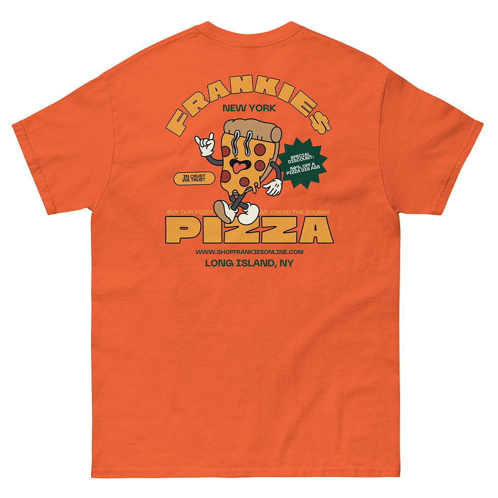 Thumbnail: frankies pizza 2 unisex t-shirt 