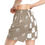 Thumbnail: unisex checkered basketball shorts BEIGE/WHITE
