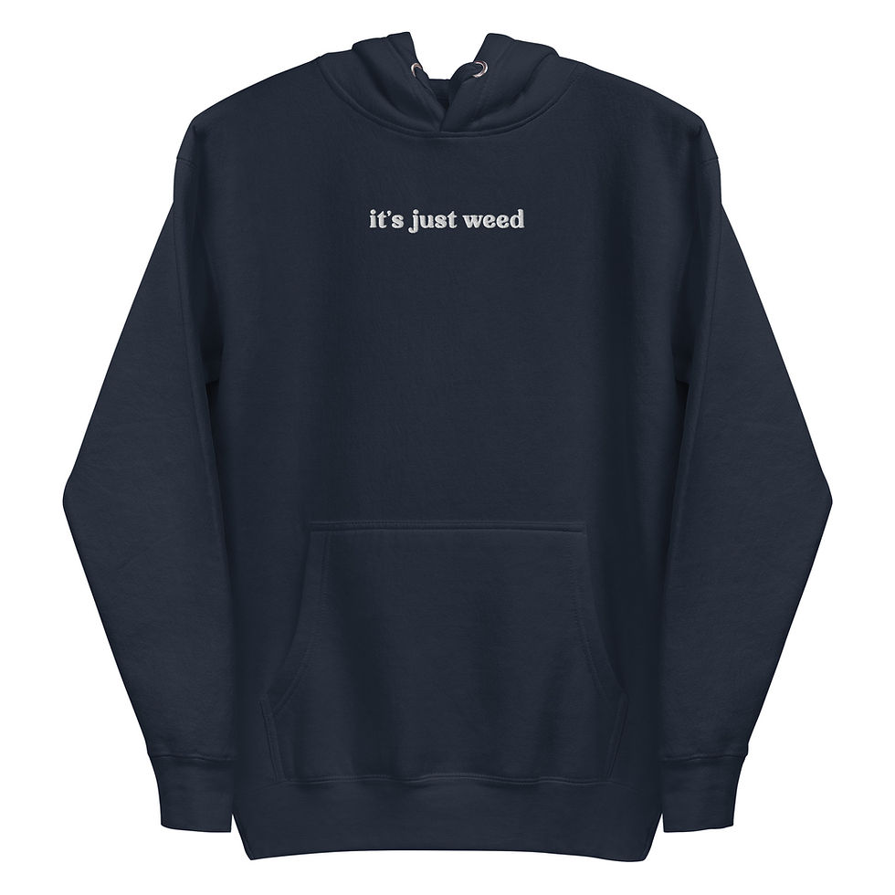 Thumbnail: it’s just weed embroidered unisex hoodie