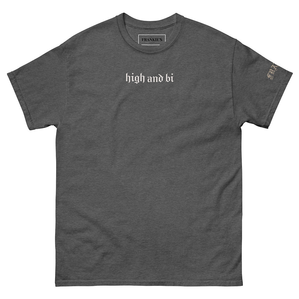 Thumbnail: high and bi unisex t-shirt 
