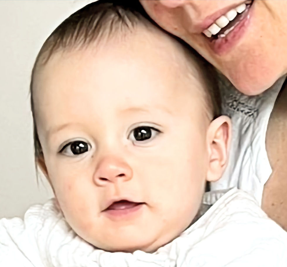 A close up picture of Caroline's son, concieved using donated embryos