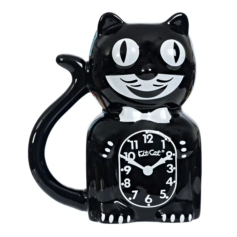 Miniature : Kit-Cat Clock - Mug Chat Noir
