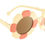 Miniature : Lunette de soleil enfant fleur - Blanc et Rouge