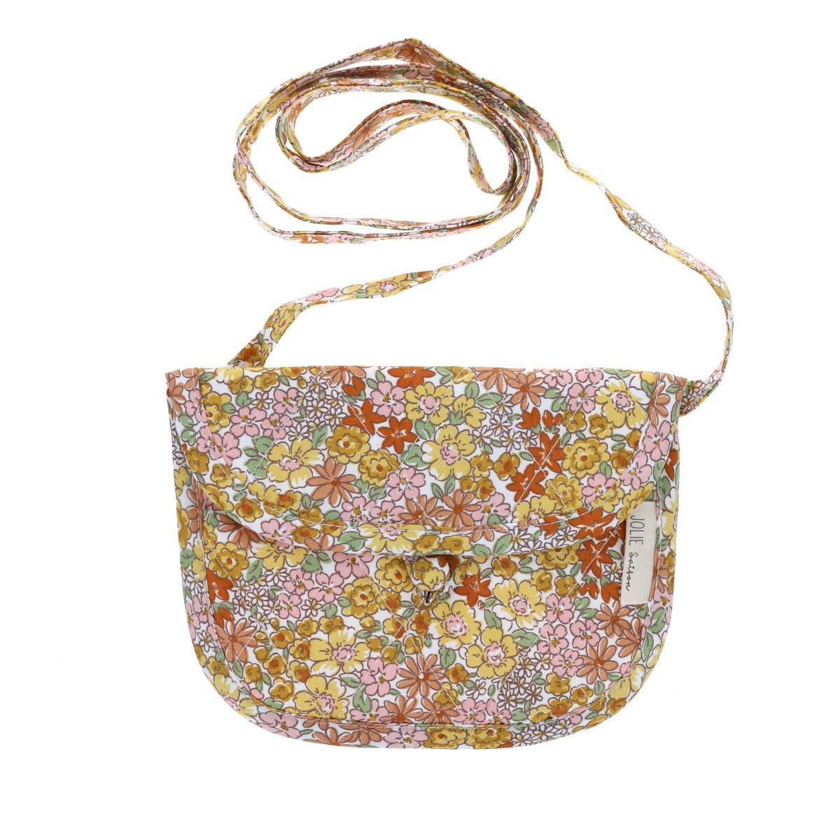 Petit sac bandoulière fleuri Rose et Jaune