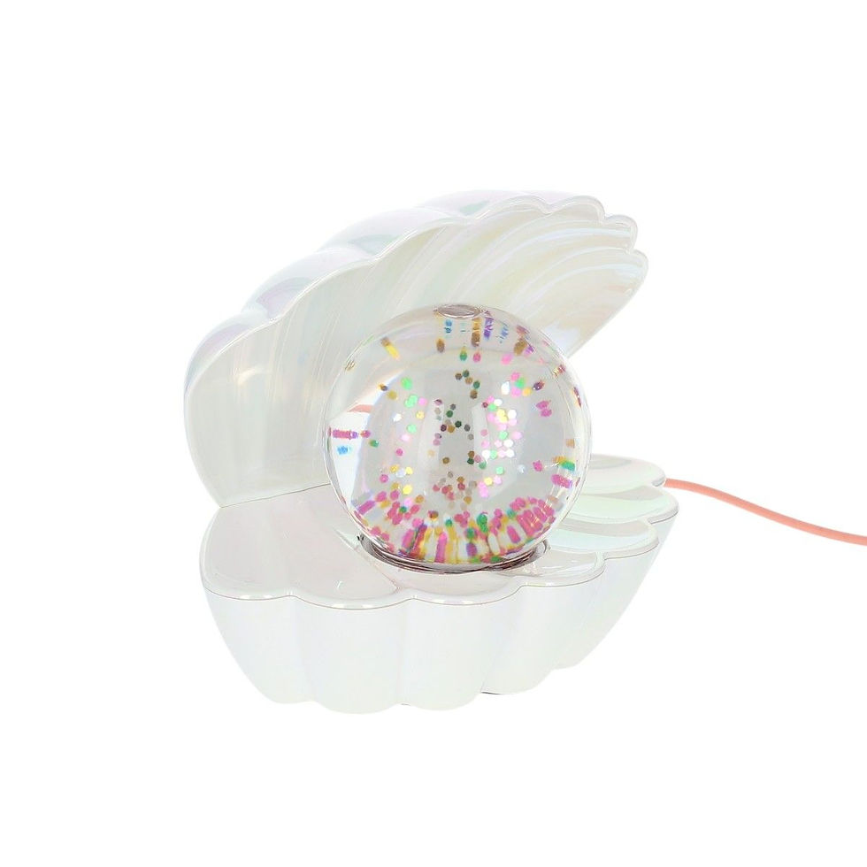Miniature : Lampe coquillage à paillettes Nacre