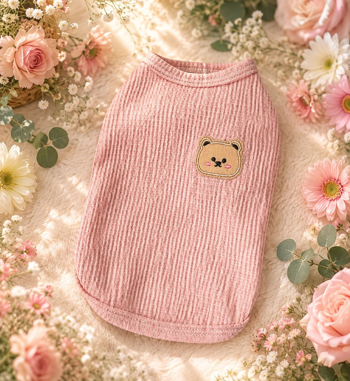 Pet Traje Rosa osito