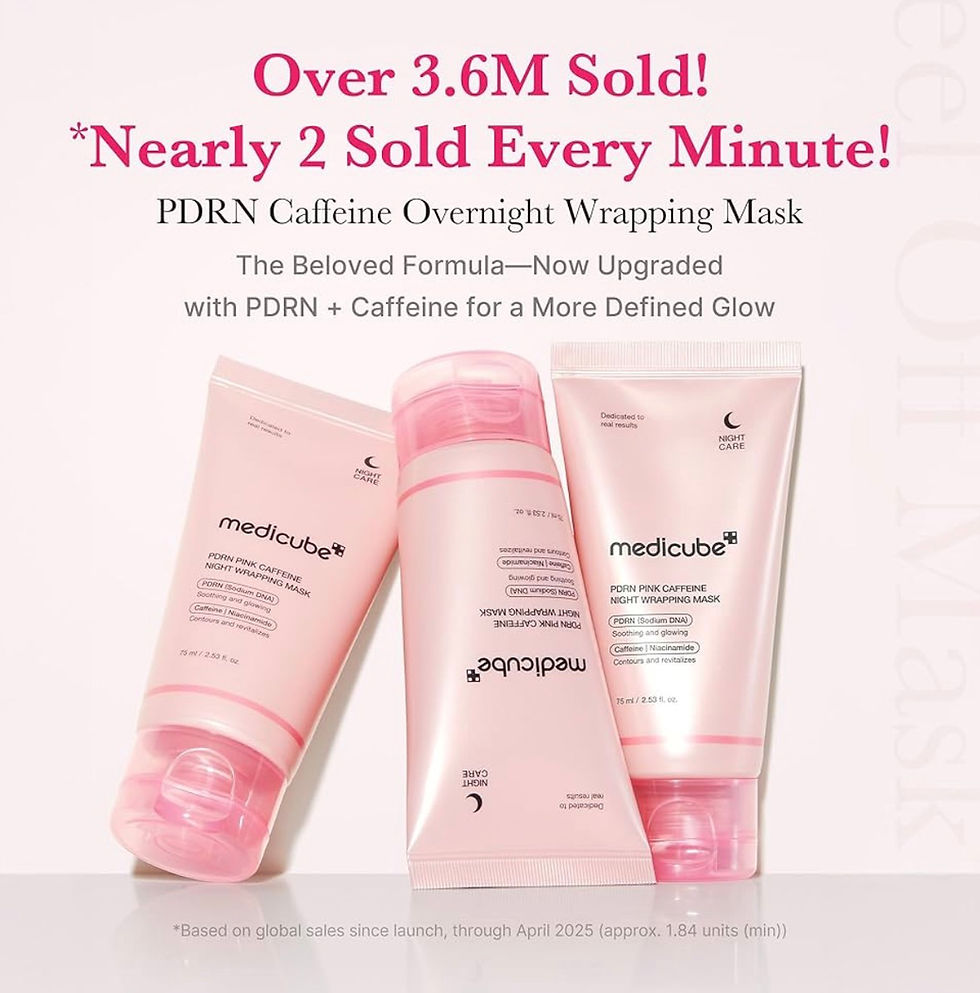 Миниатюра: Medicube PDRN PINK CAFFEINE NIGHT WRAPPING MASK 75ML