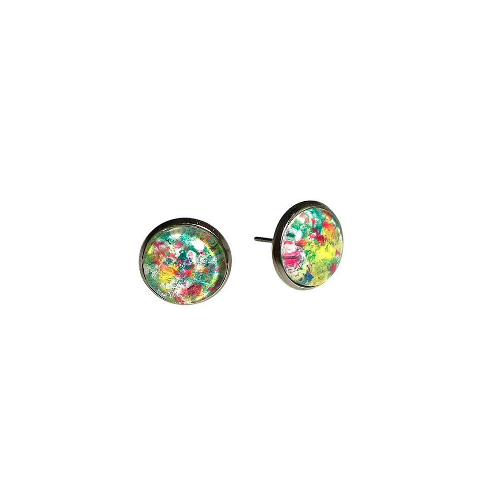 Thumbnail: Original Artwork Stud Earrings