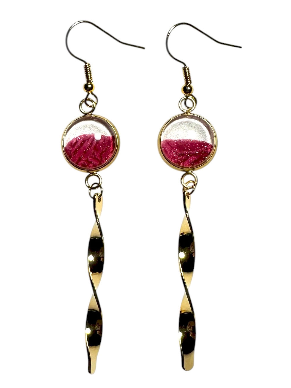 Original Artwork Twisty Drop Earrings