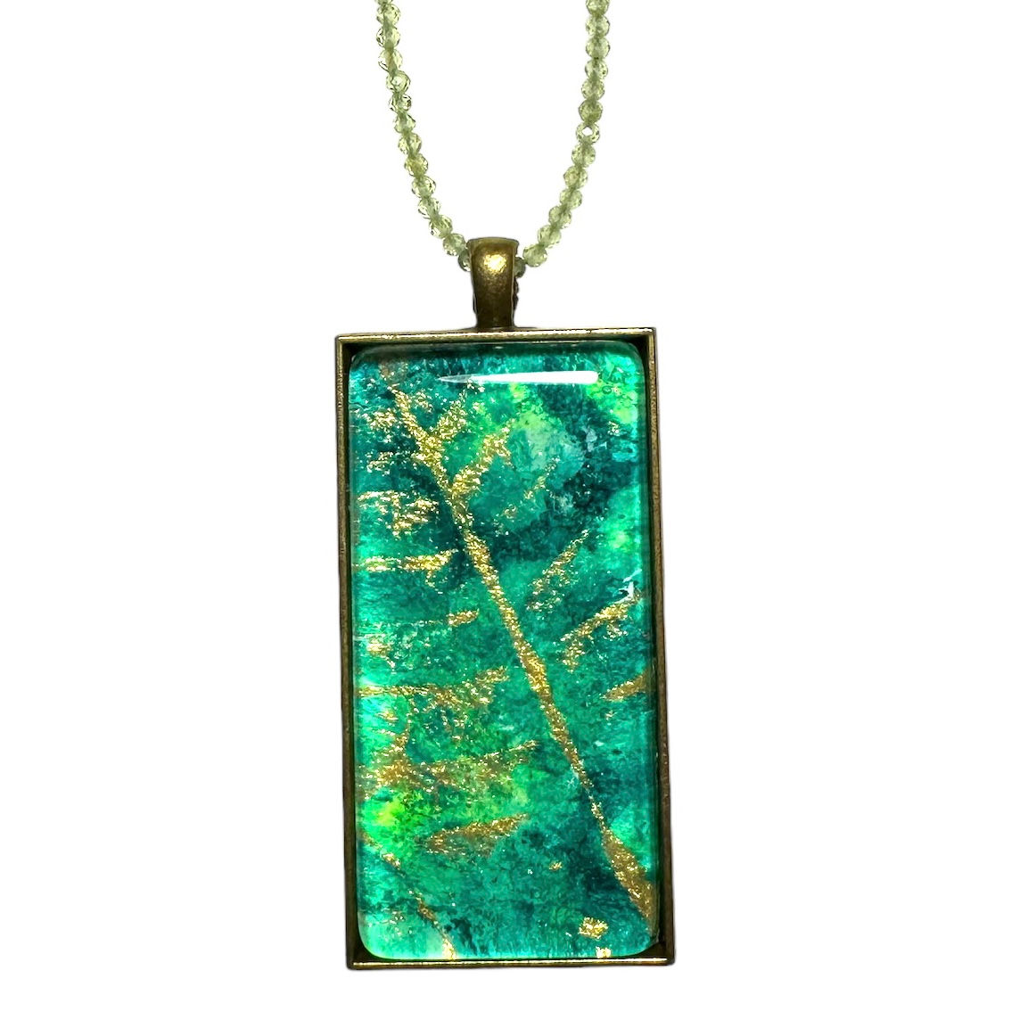 Original Artwork Large Rectangle Pendant