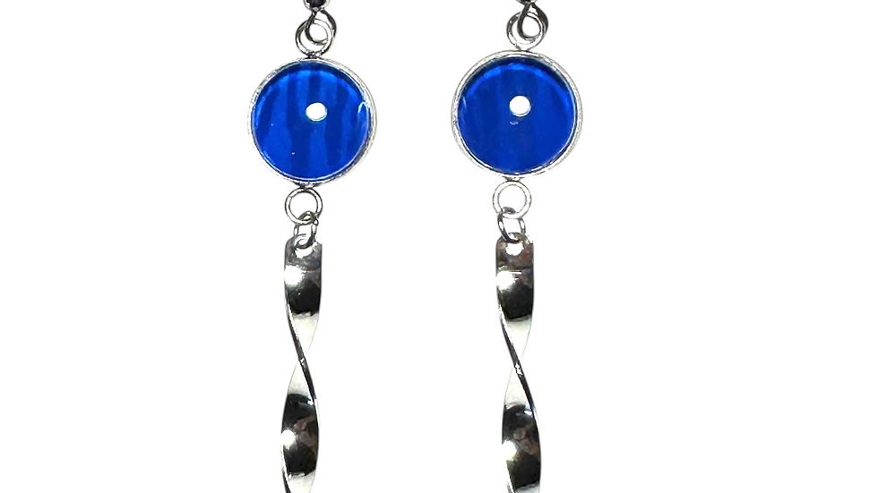Original Artwork Twisty Drop Earrings
